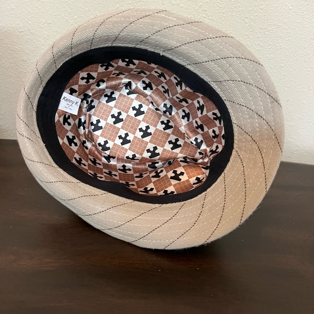 Fedora hat boys tan striped - Picture 4 of 4